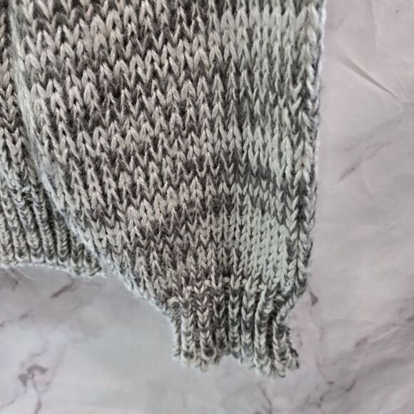 Vintage Sweater Mens Large Gray Blue Crew Neck 90s 80s Abstract Oversized - Picture 5 of 9